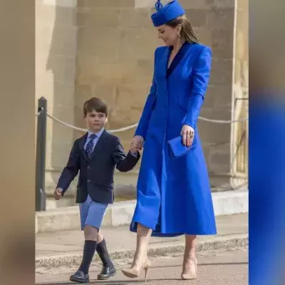 Zum 5. Geburtstag: Mama Kate kutschiert Prinz Louis im Schubkarren
