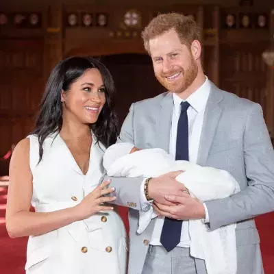 Herzog und Herzogin von Sussex mit Baby Archie