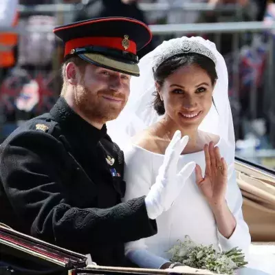 Meghan und Harry bei ihrer (offiziellen) Hochzeit