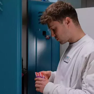 ARD/MDR IN ALLER FREUNDSCHAFT (1024), "Kein Zurück mehr!", am Dienstag (29.08.23) um 21:00 Uhr im ERSTEN. Kris Haas (Jascha Rust) hat mit den Nachwirkungen des brutalen Überfalls auf ihn und seine Freundin Lilly sehr zu kämpfen.