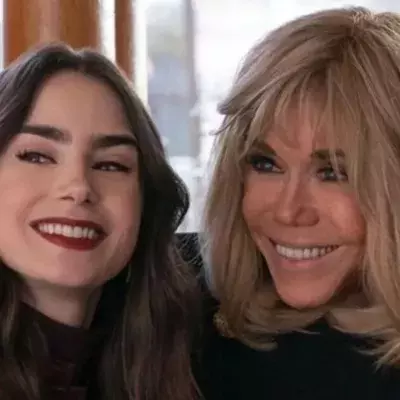 Brigitte Macron und Lily Collins, Emily in Paris