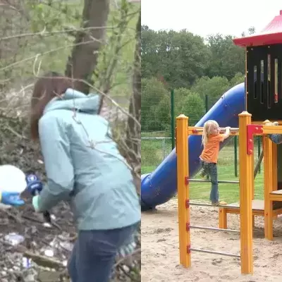 Direkt neben dem Kinder-Spielplatz: Papa macht grausamen Fund!
