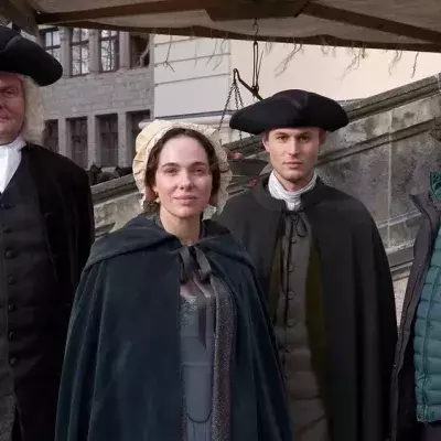 Devid Striesow und sein Sohn drehen "BACH - Eine Weihnachtsgeschichte"