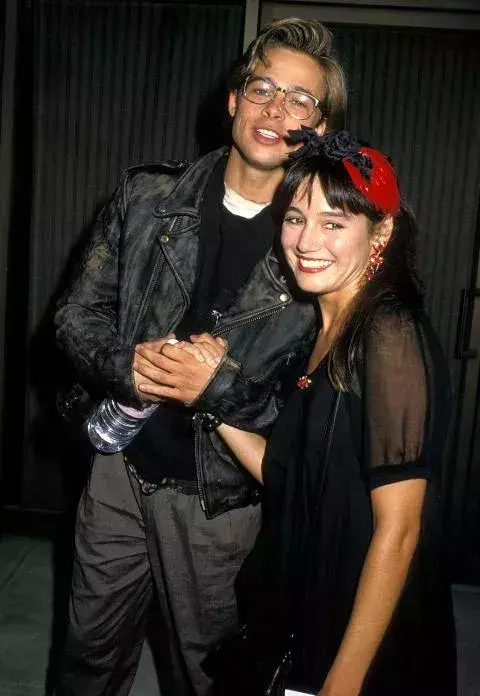 Jill Schoelen und Brad Pitt 