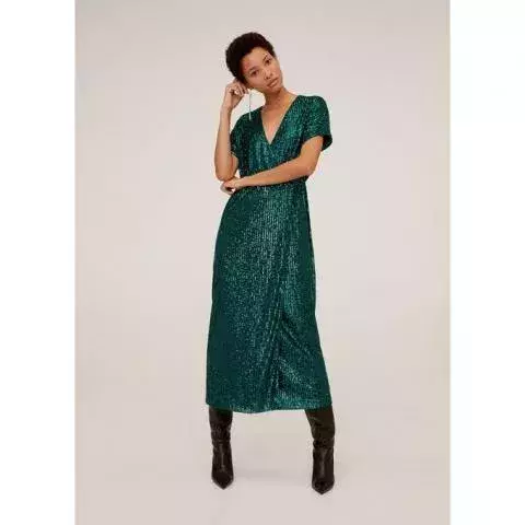 Ein langes grünes Kleid von La Redoute